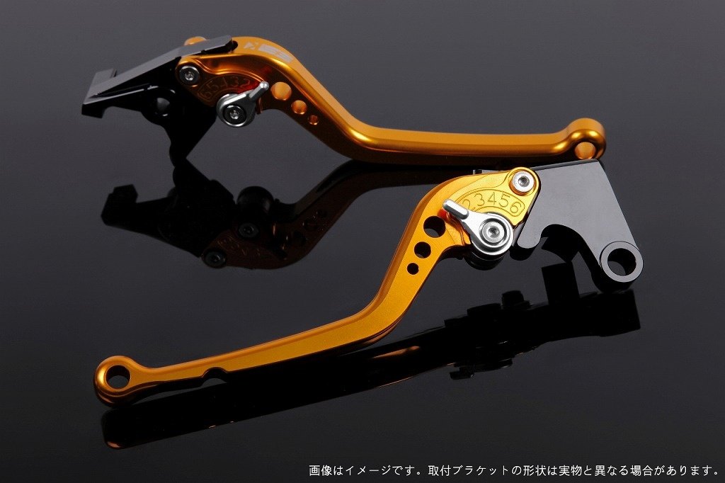 SPEEDRA スピードラ アジャストレバー スタンダードロング XMAX YAMAHA ヤマハ ブレーキレバー ハンドル周辺パーツ ハンドル レバー本体カラー：ゴールド / アジャスターカラー：シルバー