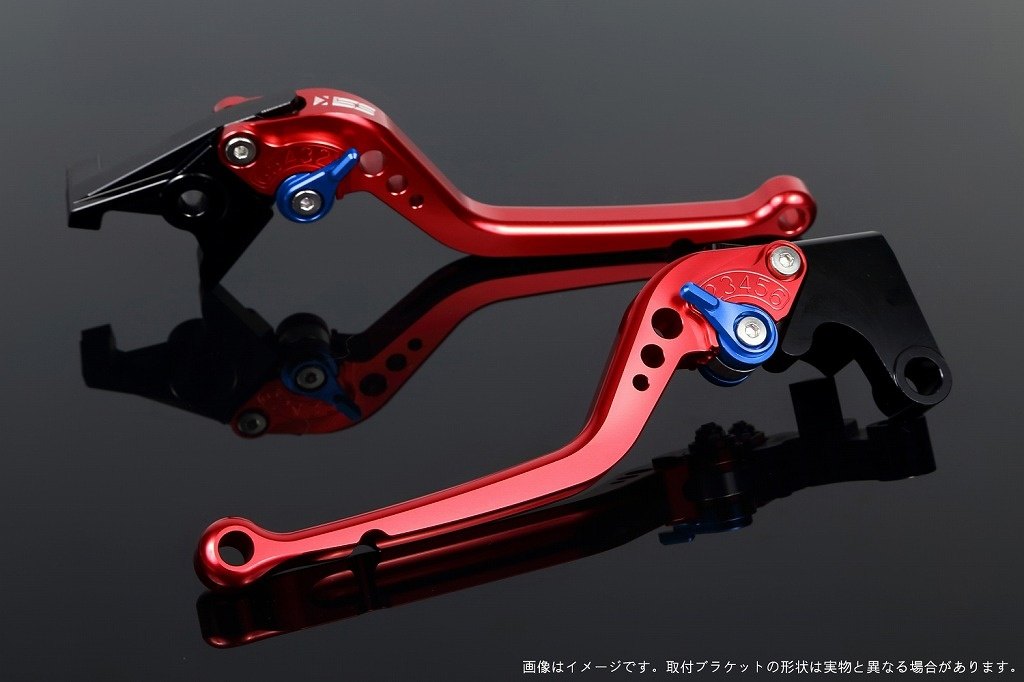 SPEEDRA スピードラ アジャストレバー スタンダードロング ADV150 ADV160 PCX125 PCX160 HONDA ホンダ ブレーキレバー ハンドル周辺パーツ ハンドル レバー本体カラー：レッド / アジャスターカラー：ブルー｜ウェビック　店 8,496円