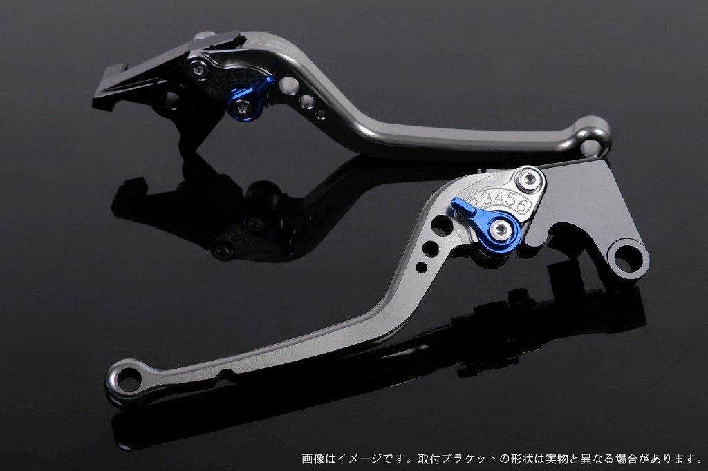 SPEEDRA スピードラ アジャストレバー スタンダードロング ADV150 ADV160 PCX125 PCX160 HONDA ホンダ ブレーキレバー ハンドル周辺パーツ ハンドル レバー本体カラー：チタン / アジャスターカラー：ブルー｜ウェビック　店