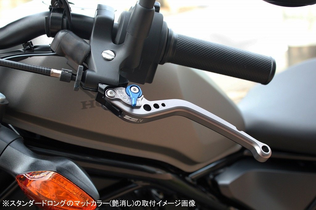 SPEEDRA スピードラ アジャストレバー スタンダードロング スクランブラーカフェレーサー DUCATI ドゥカティ ブレーキレバー ハンドル周辺パーツ ハンドル アジャスターカラー：マットレッド / レバー本体カラー：マットシルバー
