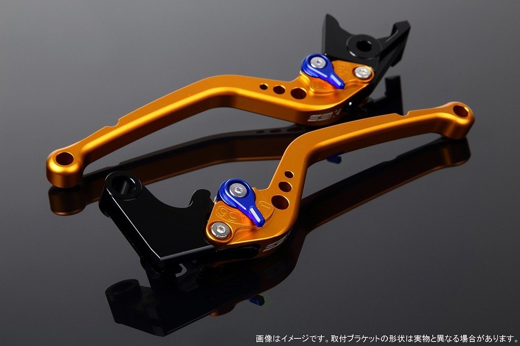 SPEEDRA スピードラ アジャストレバー スタンダードロング GSX-R125 GSX-S125 SUZUKI スズキ ブレーキレバー ハンドル周辺パーツ ハンドル レバー本体カラー：マットゴールド / アジャスターカラー：マットブルー｜ウェビック　店