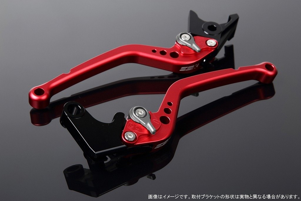 SPEEDRA スピードラ アジャストレバー スタンダードロング XMAX YAMAHA ヤマハ ブレーキレバー ハンドル周辺パーツ ハンドル レバー本体カラー:マットレッド / アジャスターカラー:マットチタン|ウェビック 店
