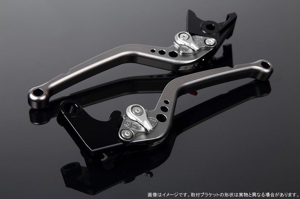 SPEEDRA スピードラ アジャストレバー スタンダードロング スクランブラーカフェレーサー DUCATI ドゥカティ ブレーキレバー ハンドル周辺パーツ ハンドル レバー本体カラー：マットチタン / アジャスターカラー：マットシルバー