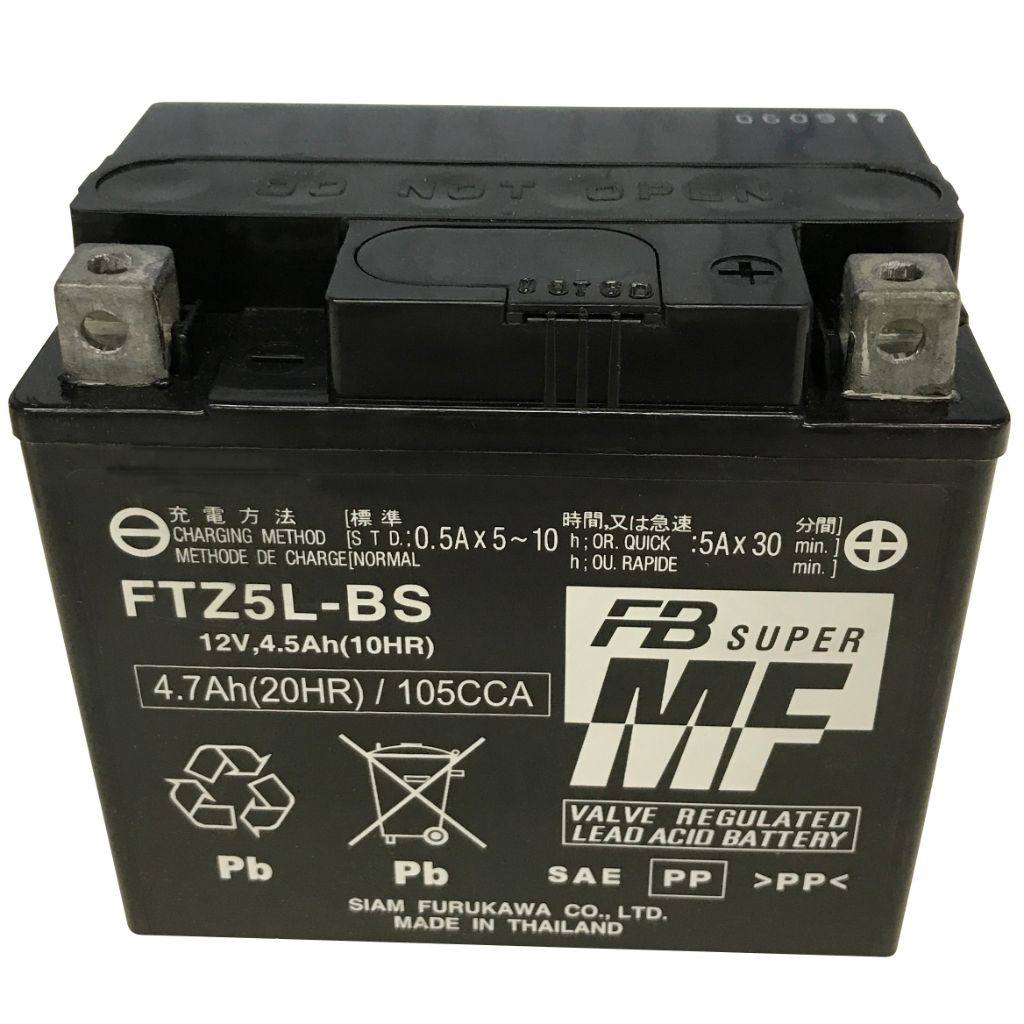 古河バッテリー フルカワバッテリー FTZ5L-BS 制御弁式 (VRLA) バッテリー FTシリーズ HONDA ホンダ SUZUKI スズキ YAMAHA ヤマハ 鉛系バッテリー バッテリー関連