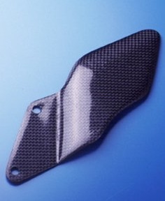 SPEED CARBON スピードカーボン ヒールプレート コルサタイプ 左側 916 DUCATI ドゥカティ ヒールガード ステップ 足回り｜ウェビック　店