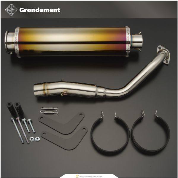 GRONDEMENT グロンドマン SPIRAL BEET4 スパイラルビート チタンマフラー SKYWAVE250 [スカイウェイブ] SUZUKI スズキ フルエキゾーストマフラー マフラー