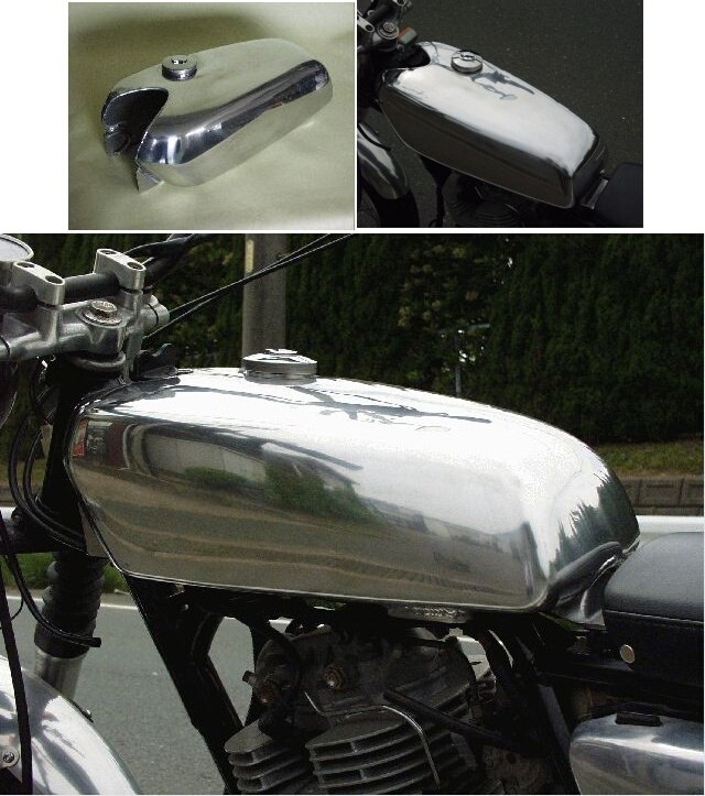 WM ウェリントン BSA アルミ タンク sr400 sr500 キャブ車用 www