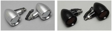 CF POSH CFポッシュ ニュースクールウインカー 汎用 HARLEY-DAVIDSON ハーレーダビッドソン ウインカー 灯火類 電装系 カラー：ブラックボディ・オレンジレンズ