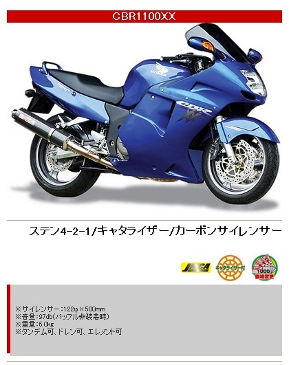 YAMAMOTO RACING ヤマモトレーシング スペックA フルエキゾーストマフラー CBR-XX HONDA ホンダ マフラー