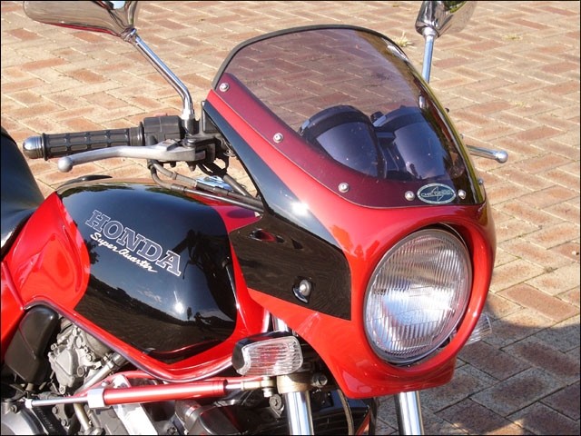 CHIC DESIGN シックデザイン ロードコメット ジェイド HONDA ホンダ ビキニカウル カウル関連 外装 スクリーンカラー：クリア / カラー：Cブルゴーニュレッド／ブラック