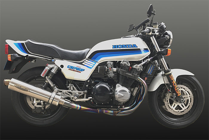 techserfu テックサーフ [ALL TITANIUM Exhaust TYPE-2] オールチタニウムエキゾーストマフラー タイプ-2 CB900 F CB750 CB1100 HONDA ホンダ フルエキゾーストマフラー マフラー エキゾーストタイプ：アップ / サイレンサー構造素材：チタン｜ウェビック　店
