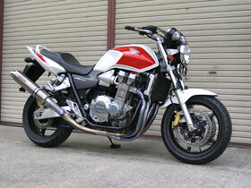 techserfu テックサーフ [ALL TITANIUM Exhaust TYPE-2] オールチタニウムエキゾーストマフラー タイプ-2 CB1300SF HONDA ホンダ フルエキゾーストマフラー マフラー エキゾースト表面仕上げ：研磨 / サイレンサー構造素材：ステンレス｜ウェビック　店