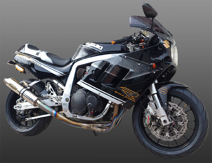 techserfu テックサーフ [ALL TITANIUM Exhaust TYPE-2] オールチタニウムエキゾーストマフラー タイプ-2 GSX-R1100 SUZUKI スズキ フルエキゾーストマフラー マフラー エキゾースト表面仕上げ：研磨 / サイレンサー構造素材：ステンレス｜ウェビック　店