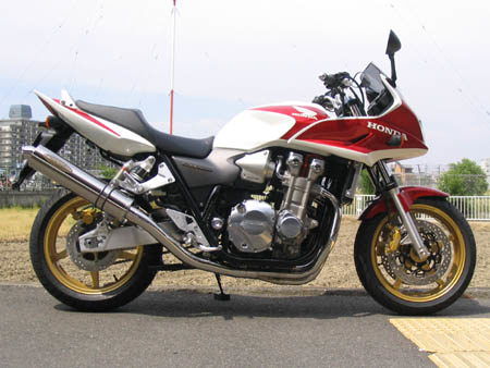 techserfu テックサーフ [ZEEX SUPER STINLESS MUFFLER]ジークス スーパーステンレス フルエキゾーストマフラー CB1300SF HONDA ホンダ マフラー サイレンサーアウター素材：ポリッシュチタン