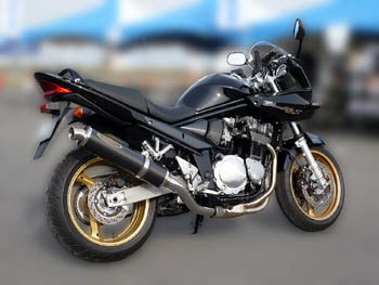 techserfu テックサーフ [ZEEX SLIP-ON SUPER STINLESS MUFFLER]ジークス スリップオン スーパーステンレス マフラー BANDIT1200 [バンディット] S SUZUKI スズキ スリップオンマフラー サイレンサーアウター素材：ポリッシュチタン｜ウェビック　店