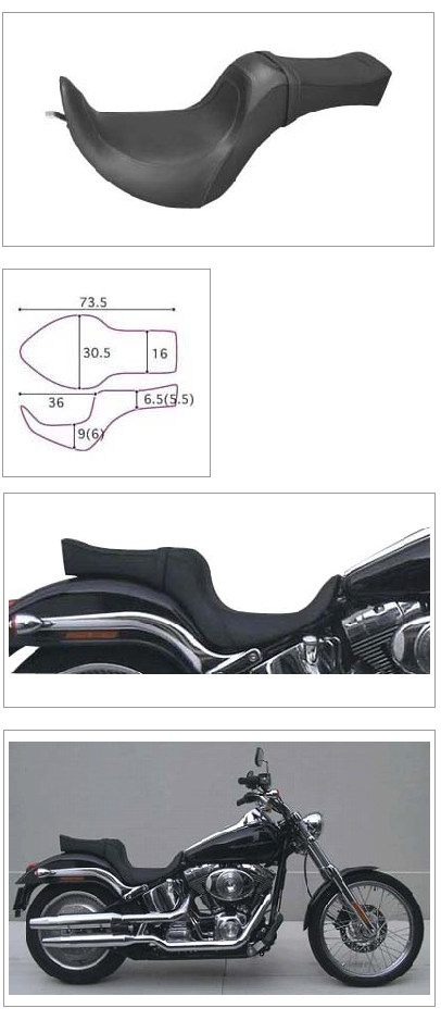 K＆H ケイアンドエイチ バッドボーイ タック FXSTD SOFTAIL DEUCE [ソフテイルデュース] HARLEY-DAVIDSON ハーレーダビッドソン シート シート関連 外装
