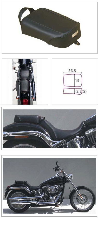 K＆H ケイアンドエイチ ピリオンパッド プレーン FXSTD SOFTAIL DEUCE [ソフテイルデュース] HARLEY-DAVIDSON ハーレーダビッドソン シート シート関連 外装