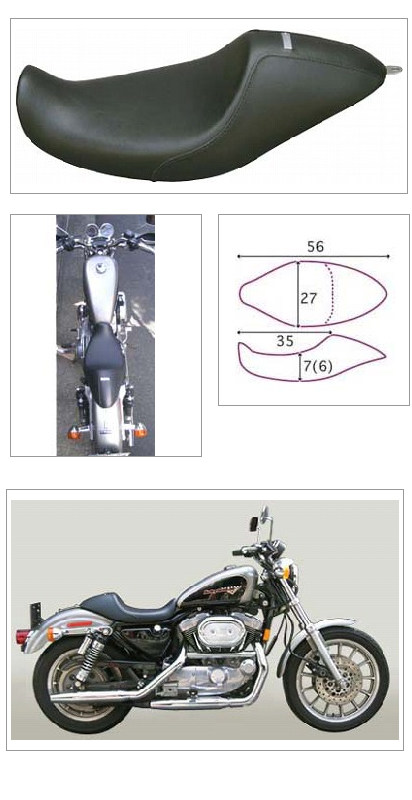 スーパーSALE限定 K＆H社製 ハーレー883スポーツスター用ダブルシート