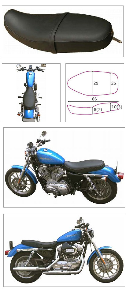 楽天市場】K＆H ケイアンドエイチ シングルシート プレーン SPORTSTER