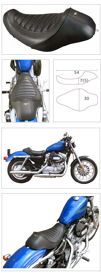 K＆H ケイアンドエイチ ソロシート タック SPORTSTER [スポーツスター] HARLEY-DAVIDSON ハーレーダビッドソン シート シート関連 外装