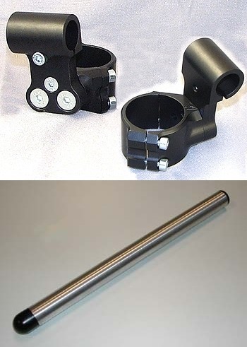 HMF ひまわりモータースファクトリー 50mmクリップオンスハンドルライザー ハイタイプ セパレートハンドル ハンドル