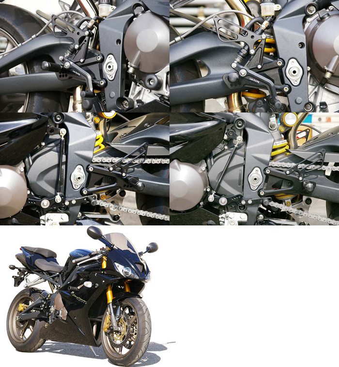 BABYFACE ベビーフェイス [IDEAL] バックステップキット STREET TRIPLE DAYTONA675 TRIUMPH トライアンフ バックステップ ステップ 足回り｜ウェビック　店