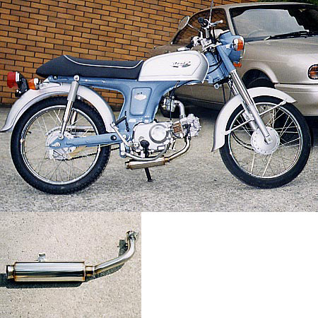 WirusWin ウイルズウィン ロッドダウンショートマフラー ベンリィ50S ベンリィCD50 HONDA ホンダ フルエキゾーストマフラー マフラー