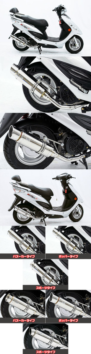 WirusWin ウイルズウィン ロイヤルマフラー ポッパータイプ V-LINK125 KYMCO キムコ フルエキゾーストマフラー マフラー 24,963円