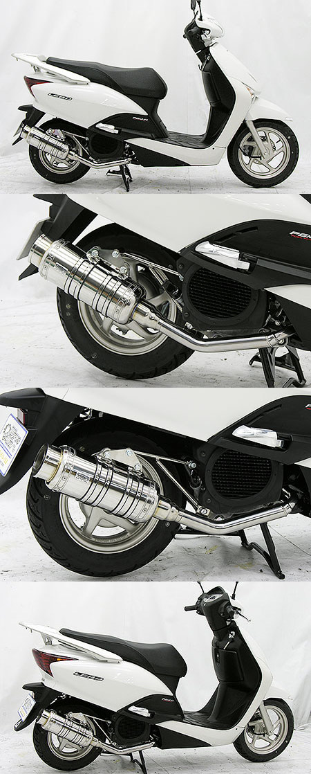 WirusWin ウイルズウィン ロイヤルマフラー バズーカータイプ　キャタライザー付 (排ガス浄化触媒) LEAD [リード] HONDA ホンダ フルエキゾーストマフラー マフラー