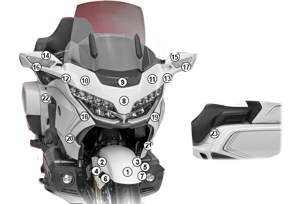 EAZI-GUARD イージーガード 車種別ストーンチッププロテクションフィルム GOLDWING HONDA ホンダ プロテクションフィルム・保護フィルム 外装 カラー:グロスサーフェイス(艶あり)