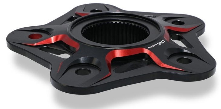 CNC Racing シーエヌシーレーシング スプロケットキャリア 5ホール ツーカラー Brutale 1000 RR Serie Oro 800 RC Rosso E5 Dragster F3 675 Rush Superveloce S Turismo Veloce MV AGUSTA アグスタ 駆動系 カラー：ブラック／レッド