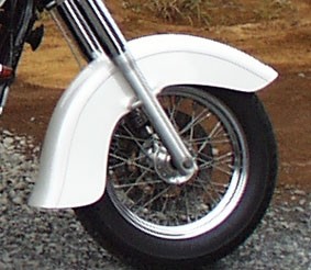 American Dreams アメリカンドリームス ロングディープフロントフェンダー 白ゲルコート バルカン400 KAWASAKI カワサキ フロントフェンダー フェンダー関連 外装｜ウェビック　店