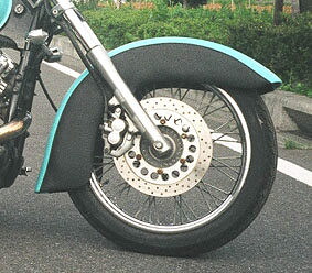 American Dreams アメリカンドリームス ドラッグスター400 ロングディープフロントフェンダー 白ゲルコート YAMAHA ヤマハ フロントフェンダー フェンダー関連 外装