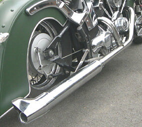 American Dreams アメリカンドリームス 2in1 ロングバズーカフィッシュマフラー ドラッグスター400 YAMAHA ヤマハ フルエキゾーストマフラー マフラー
