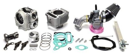 CLIPPING POINT クリッピングポイント ハイパワー88cc＋ハイカム＋ビッグキャブ24Φ＆クリーナー(KEIHIN) リトルカブ HONDA ホンダ ボアアップキット エンジンパーツ エンジン ハイカムシャフト：ST-3D(レーシング)
