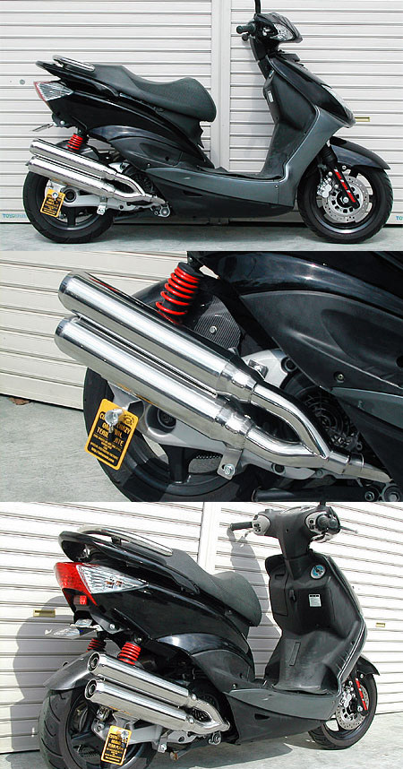 WirusWin ウイルズウィン スタイリッシュツインマフラー ジェットタイプ シグナスX YAMAHA ヤマハ フルエキゾーストマフラー マフラー