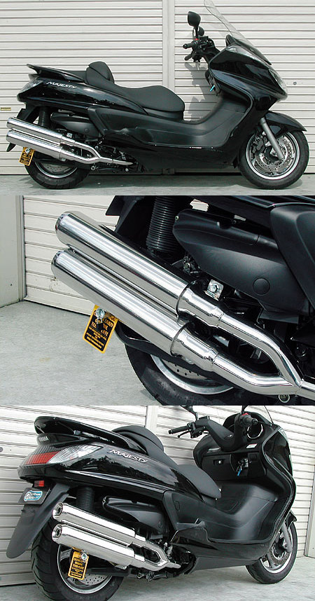 WirusWin ウイルズウィン スタイリッシュツインマフラー ジェットタイプ グランドマジェスティ 250 YAMAHA ヤマハ フルエキゾーストマフラー マフラー
