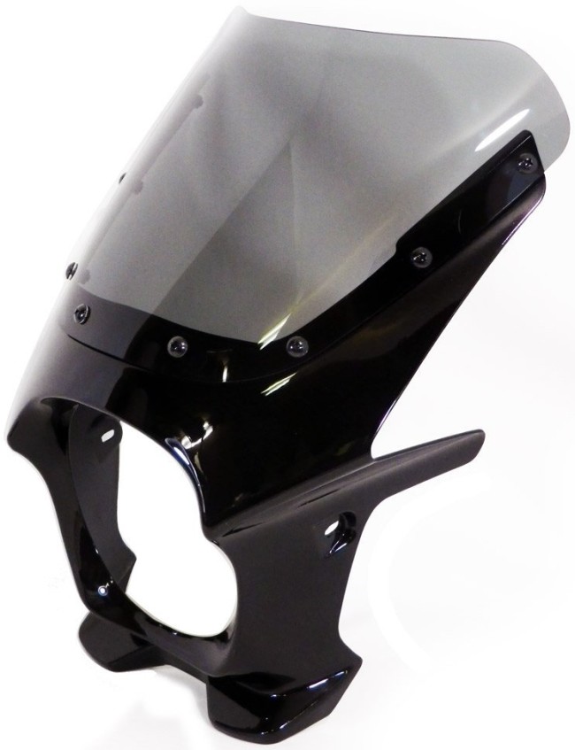 World Walk ワールドウォーク 汎用ビキニカウル DS-01 【AEROタイプ】 HONDA ホンダ YAMAHA ヤマハ SUZUKI スズキ KAWASAKI カワサキ ビキニカウル カウル関連 外装 カラー:ピュアブラック / スクリーンカラー:スモーク|ウェビック 店