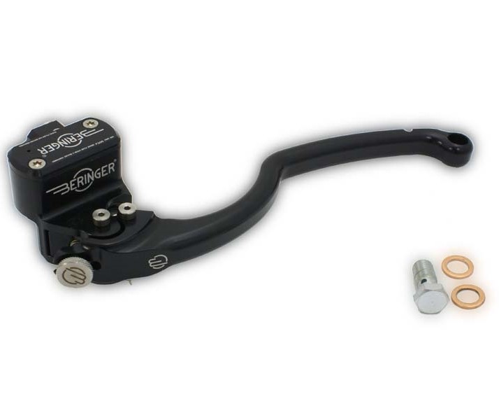 豪奢な ベルリンガー ハーレー用 φ17.5 フロントブレーキマスター ストリート4フィンガー パープル BROＨ-12-4 