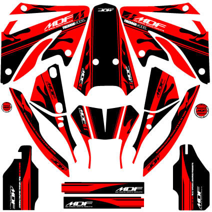MDF エムディーエフ 車種別グラフィックデカールキット XR250ファイア XR250 HONDA ホンダ グラフィックキット 外装 ■コンプリートデカール（フルセット）