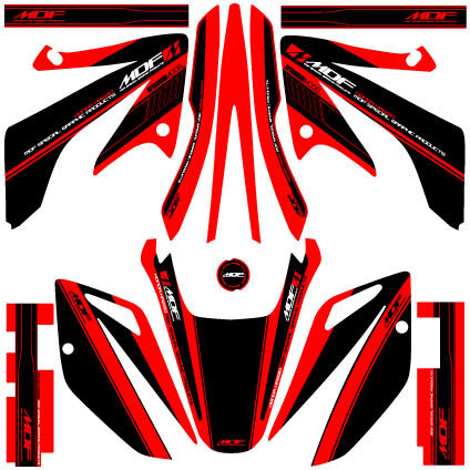 MDF エムディーエフ 車種別グラフィックデカールキット XR230アタッカ XR230 HONDA ホンダ グラフィックキット 外装 ■コンプリートデカール（フルセット） 22,480円