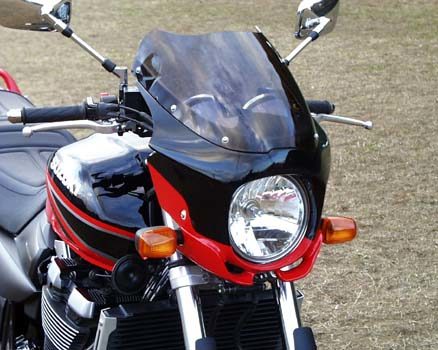 GSF1200 ビキニカウル　NプロジェクトFRP カーボンラッピング Nプロジェクトからビキニカウル「ブラスターII」にカーボン仕様
