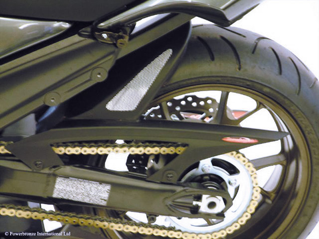 POWERBRONZE HUGGER メッシュドインナーフェンダー ZX-14R ZZR1400 ZX-14 KAWASAKI カワサキ リアフェンダー フェンダー関連 外装