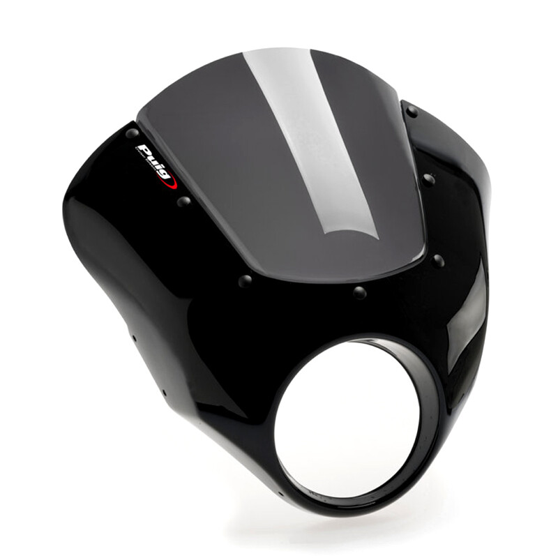 Puig プーチ セミフェアリング ダークナイト (SEMIFAIRING DARK NIGHT) SPEED MASTER TRIUMPH トライアンフ ビキニカウル カウル関連 外装 カラー:グロスブラック/ダークスモーク|ウェビック 店