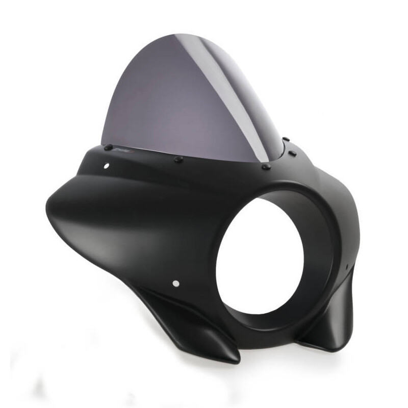 Puig プーチ セミフェアリング ミラージュ ツーリング(Mirage Semifairing) レブル1100 HONDA ホンダ ビキニカウル カウル関連 外装 カラー：マッドブラック／ダークスモーク｜ウェビック　店