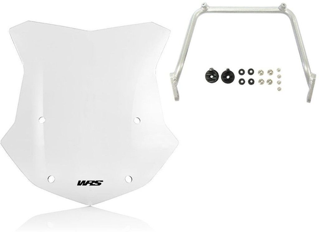 WRS ダブリューアールエス 純正ヘッドライト装着車両専用 ウインドスクリーン＆専用サポートフレーム R 1200 GS BMW スクリーン 外装｜ウェビック　店