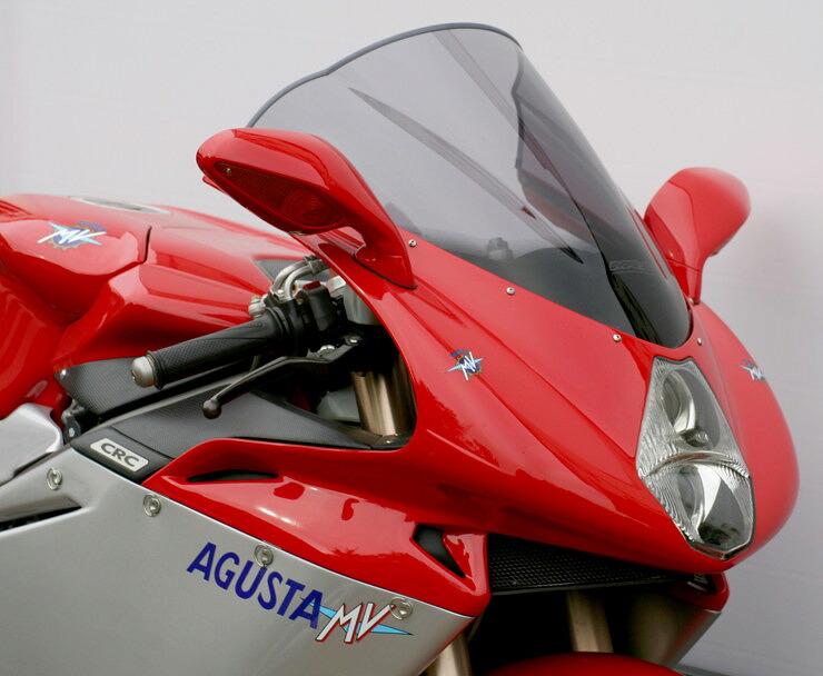 MRA エムアールエー スクリーン レーシング F4 1000 750 MV AGUSTA アグスタ 外装 カラー：クリア／グラデーション有り