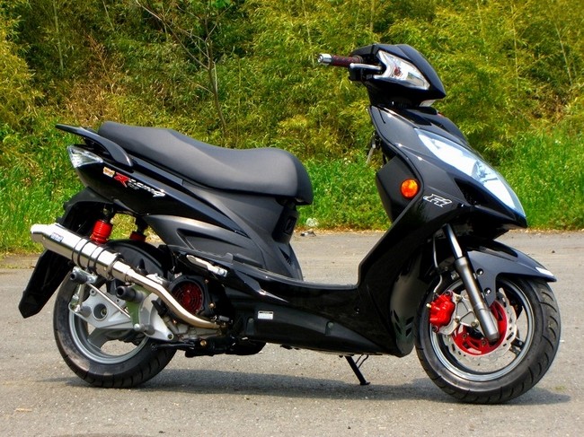 Good-Stage グッドステージ RACING125Fi フルエキゾーストマフラー チタンブルー KYMCO キムコ マフラー