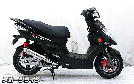 WirusWin ウイルズウィン ショットマフラー スポーツタイプ RACING150Fi KYMCO キムコ フルエキゾーストマフラー マフラー