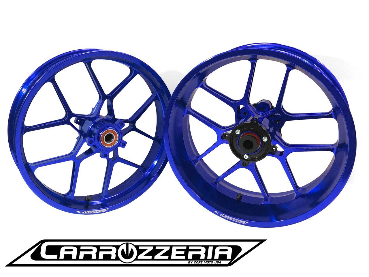 CLASS4 クラスフォーエンジニアリング Carrozzeria アルミ鍛造軽量ホイール Z1000 KAWASAKI カワサキ ホイール ホイール関連 足回り カラー:ブルーアルマイト / ホイールベアリング:セラミックボールベアリング|ウェビック 店